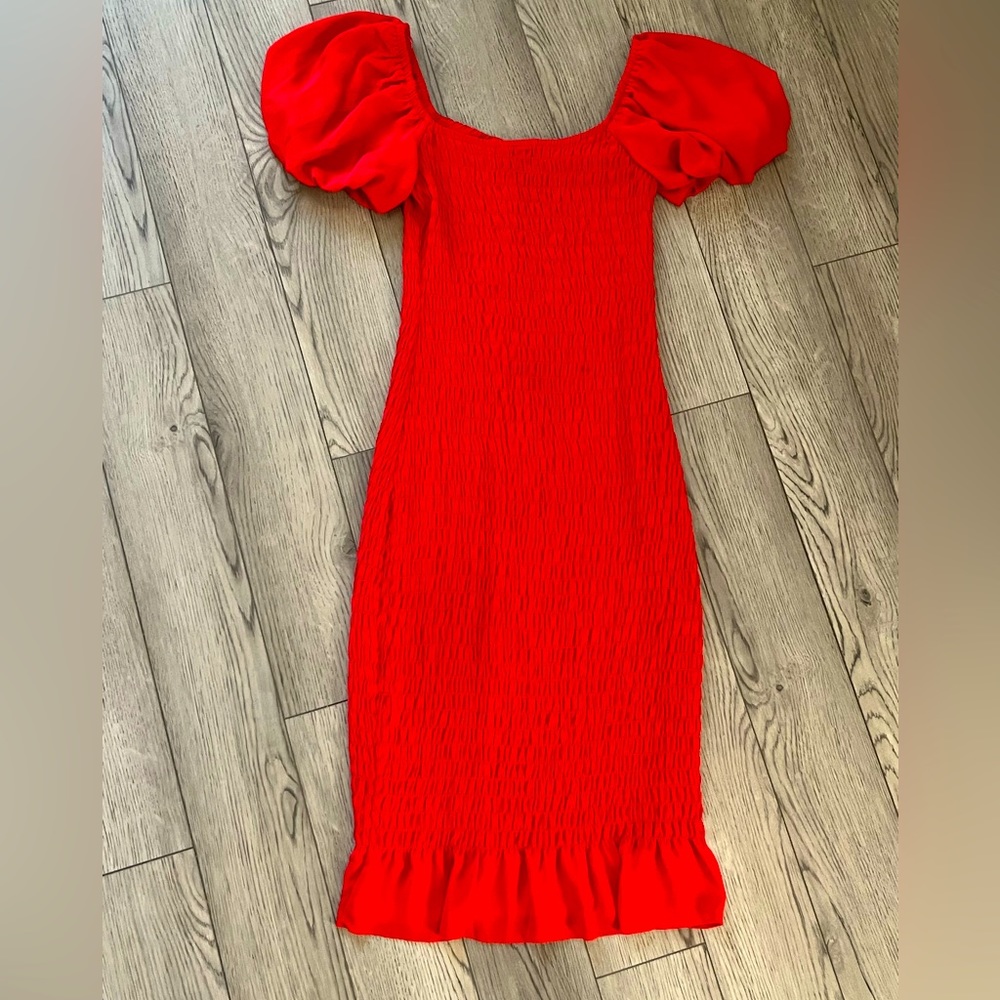 Red stretchy dress